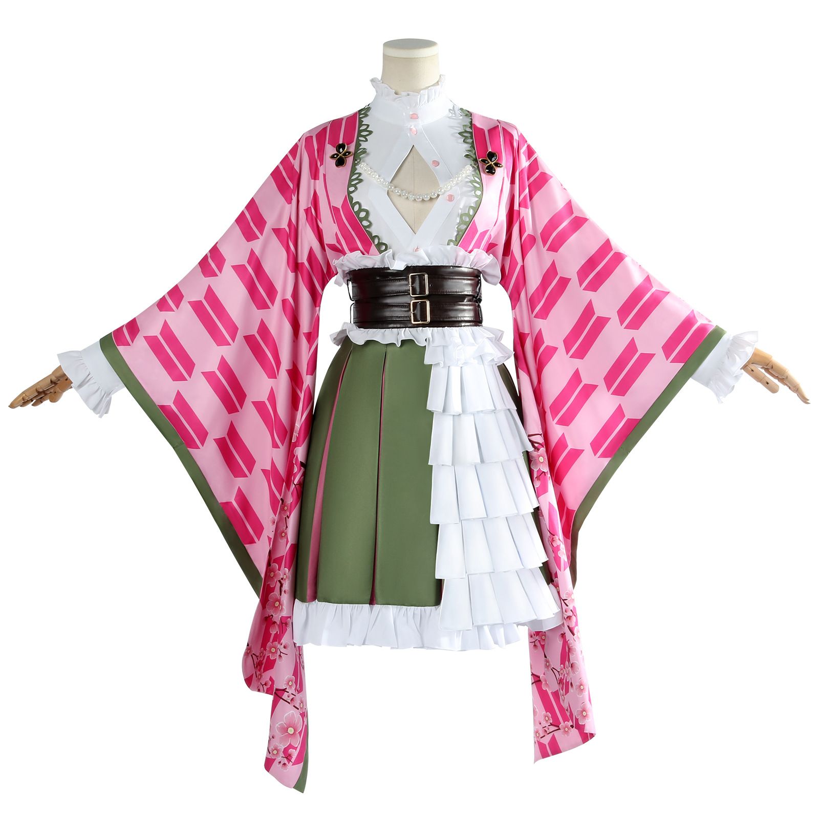 鬼滅の刃　甘露寺蜜璃　コスプレ衣装 Amazon.co.jp: 甘露寺 蜜璃 かんろじ みつり 同人 コスプレ衣装