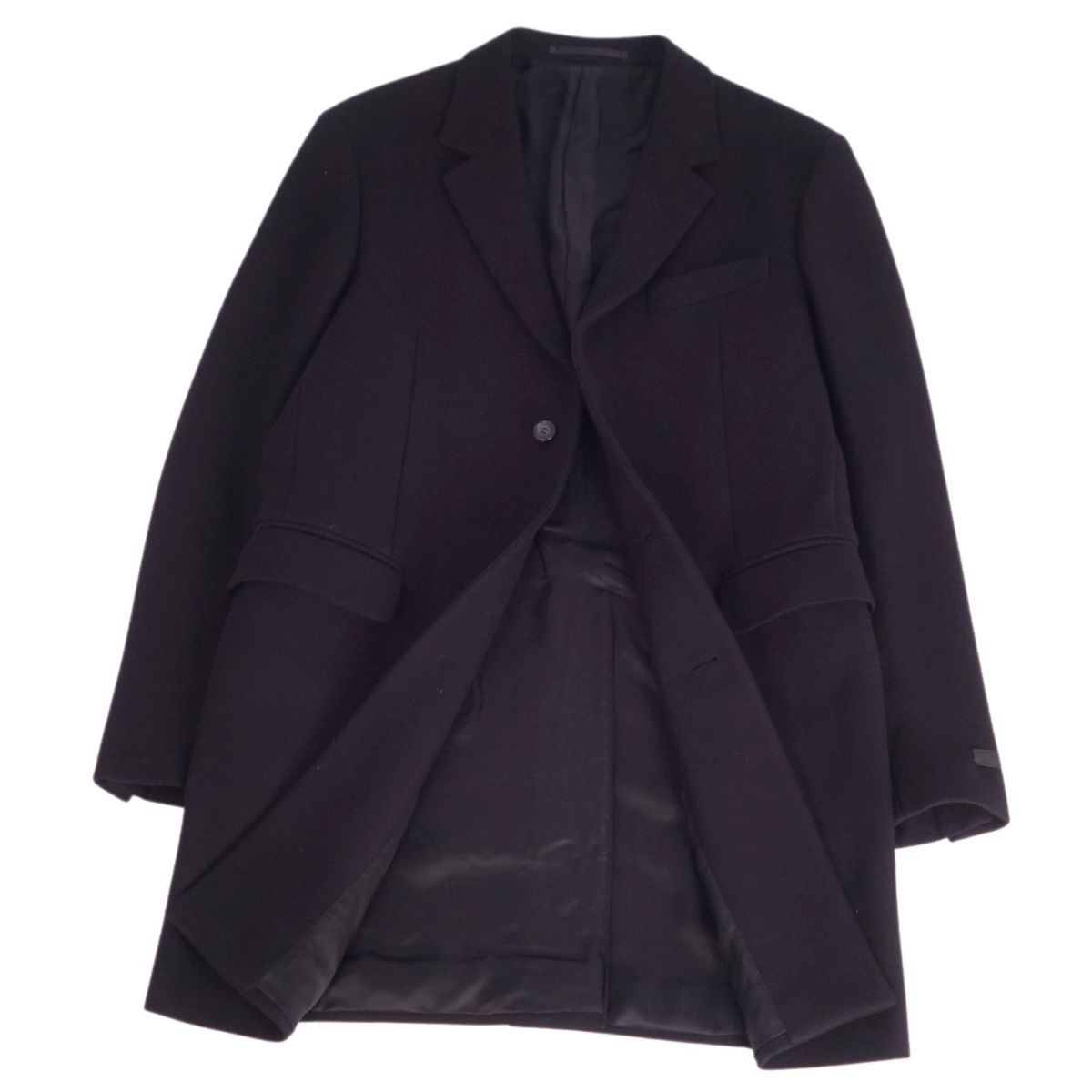 プラダ PRADA ウールチェスターコート メンズ