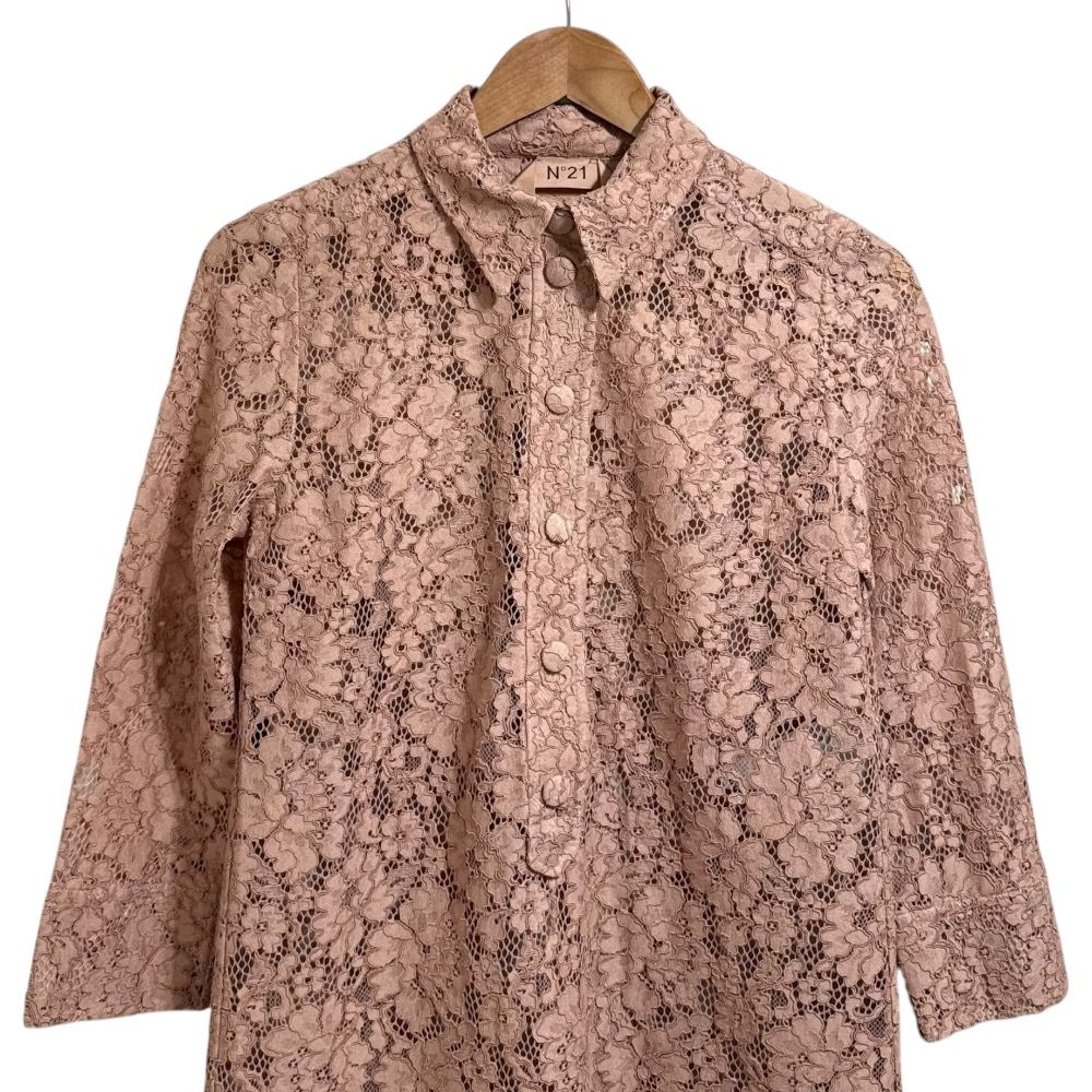 美品 21AW N°21 ヌメロヴェントゥーノ ペチコート付き 長袖 ひざ