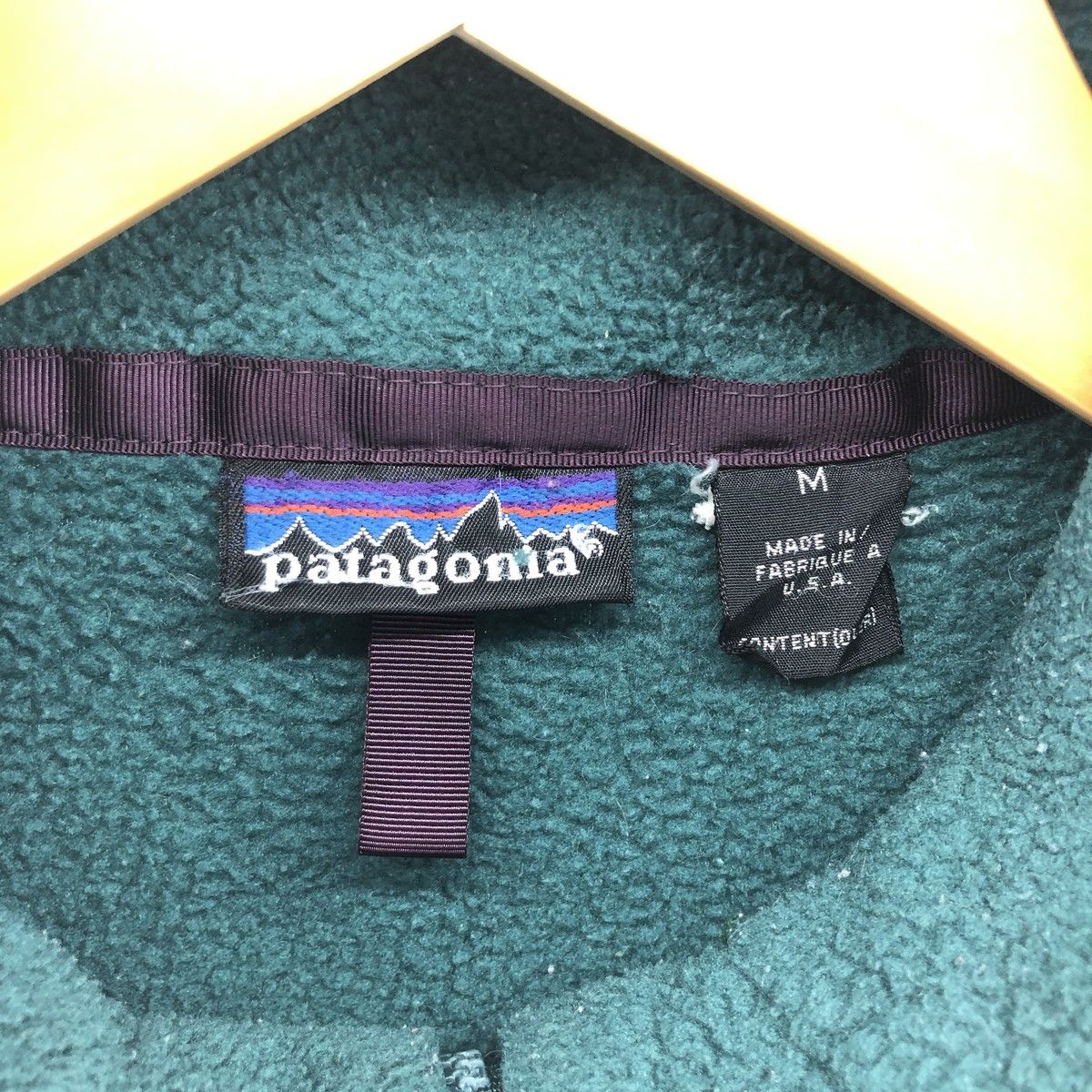 古着 80年代 パタゴニア Patagonia フリースジャケット USA製 メンズM 