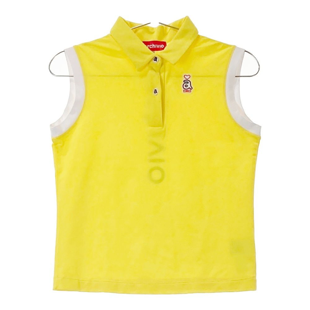 サイズ 36 ARCHIVIO アルチビオ ノースリーブポロシャツ イエロー系 240101474369 ゴルフウェア レディース ストスト