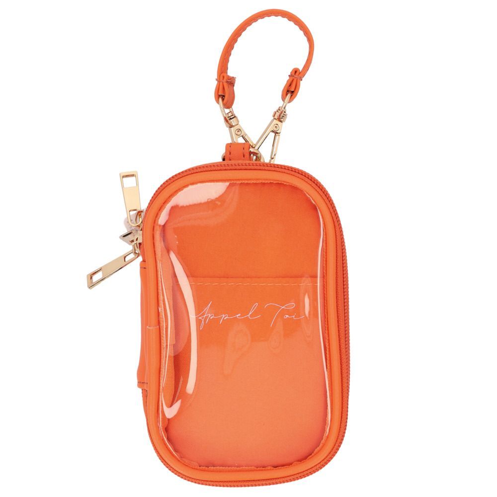 ☆ ORANGE ☆ レザー風アクリルスタンドポーチ アクスタケース