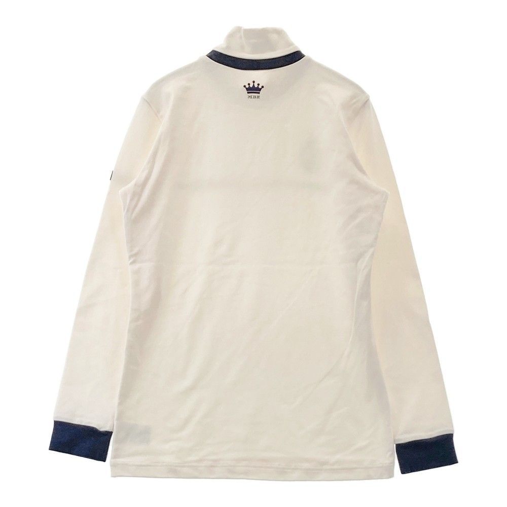 サイズ：0 MASTER BUNNY EDITION マスターバニーエディション  長袖ハイネックTシャツ 千鳥 ホワイト系 [240101431408] ゴルフウェア レディース ストスト サイズ：0 MASTER BUNNY EDITION マスターバニーエディション 5