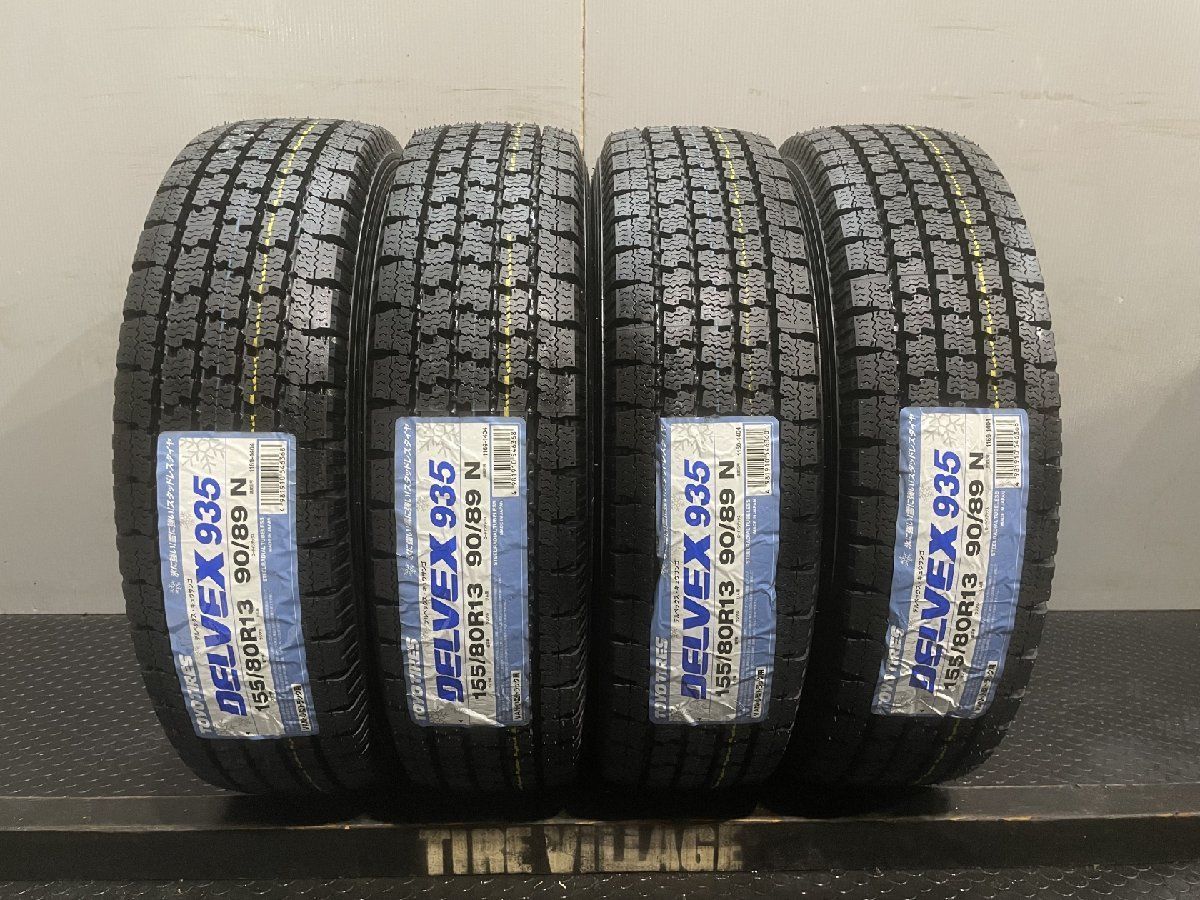 TOYO DELVEX 935 155|80R13 90|89N LT 13インチ スタッドレス 4本 23年製 小型トラック バン用 MTA873