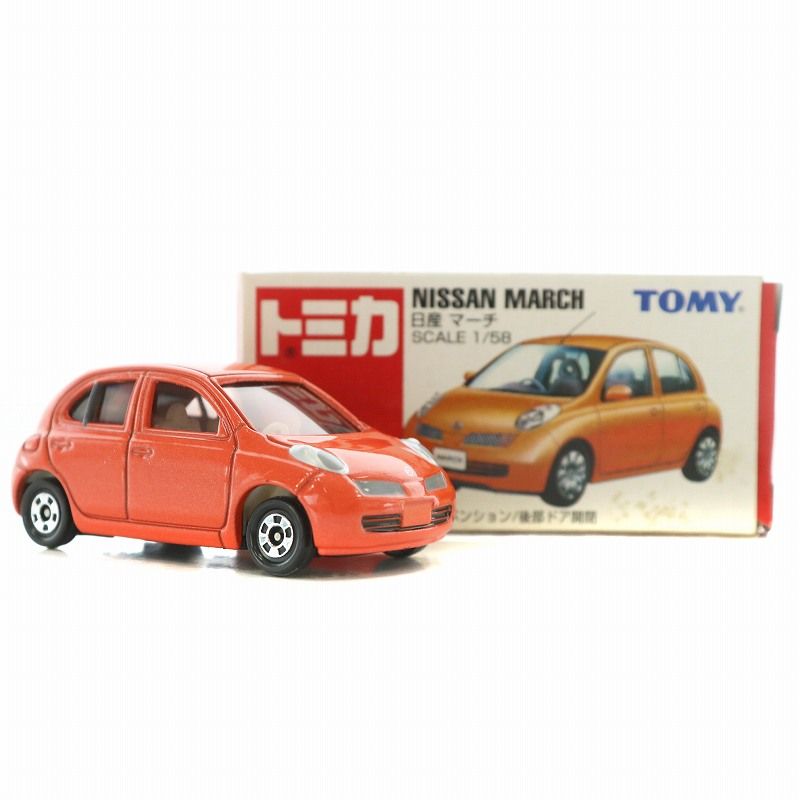 トミー TOMY 35 日産 マーチ SCALE 1/58 トミカ ミニカー 赤箱