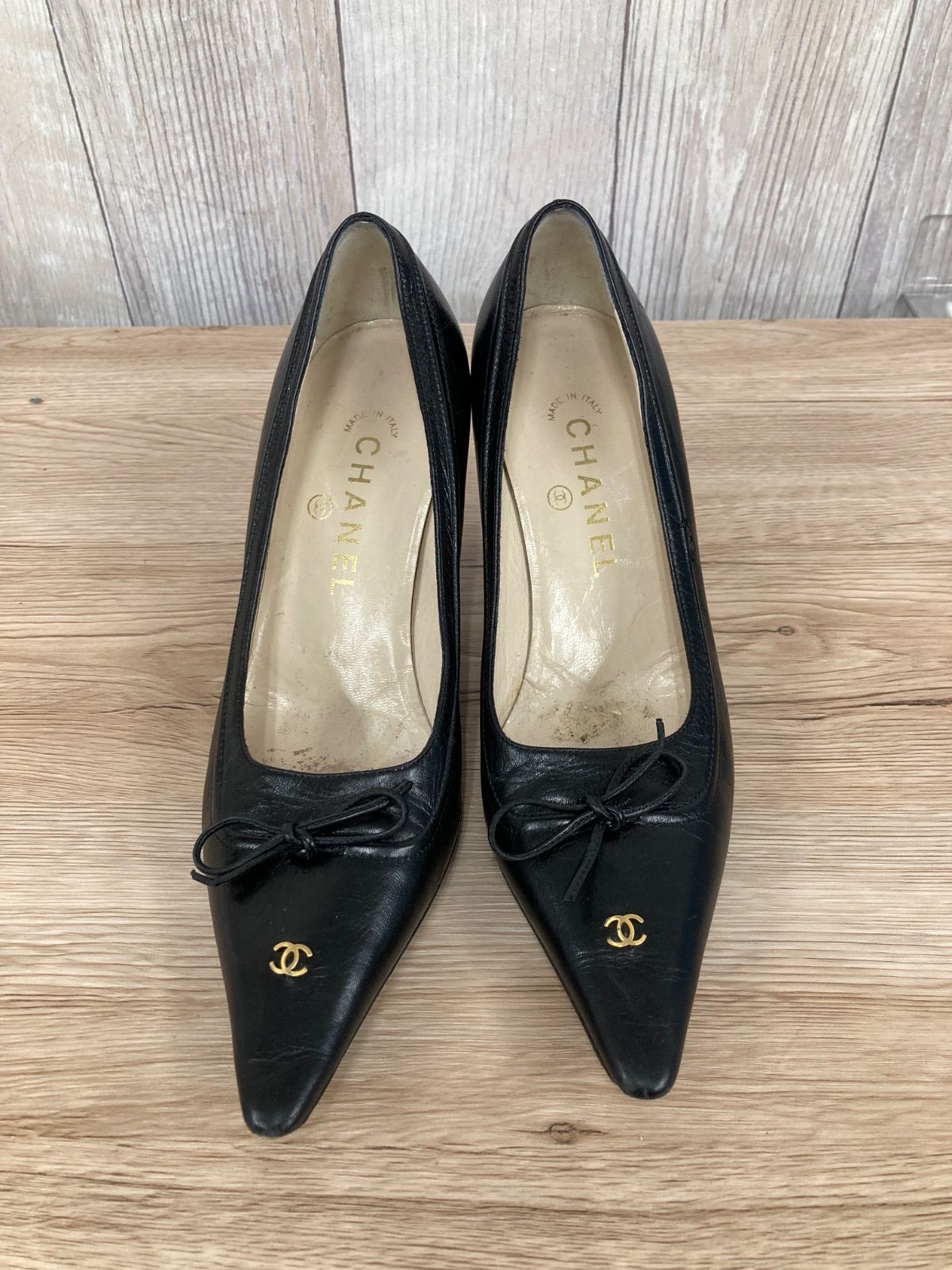 ♡新品♡ CHANEL シャネル パンプス ブラック 36 CHANEL シャネル パンプス ブラック 36 2/1 23.5㎝ 平塚店 衣料