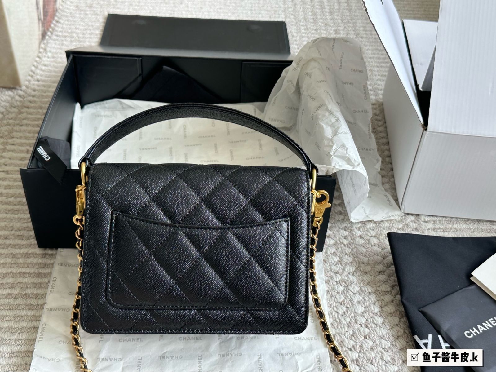 美品【CHANEL】キャビアレザー ルボーイ フラップ バック 今日特価】Chanel 24K シャネル 24K ハンドル フラップバッグ