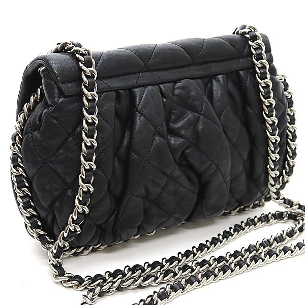 【広尾店】シャネル CHANEL マトラッセ チェーンアラウンド ショルダーバッグ ラムスキン 黒 【15745】 広尾店】シャネル CHANEL マトラッセ チェーンアラウンド ショルダー