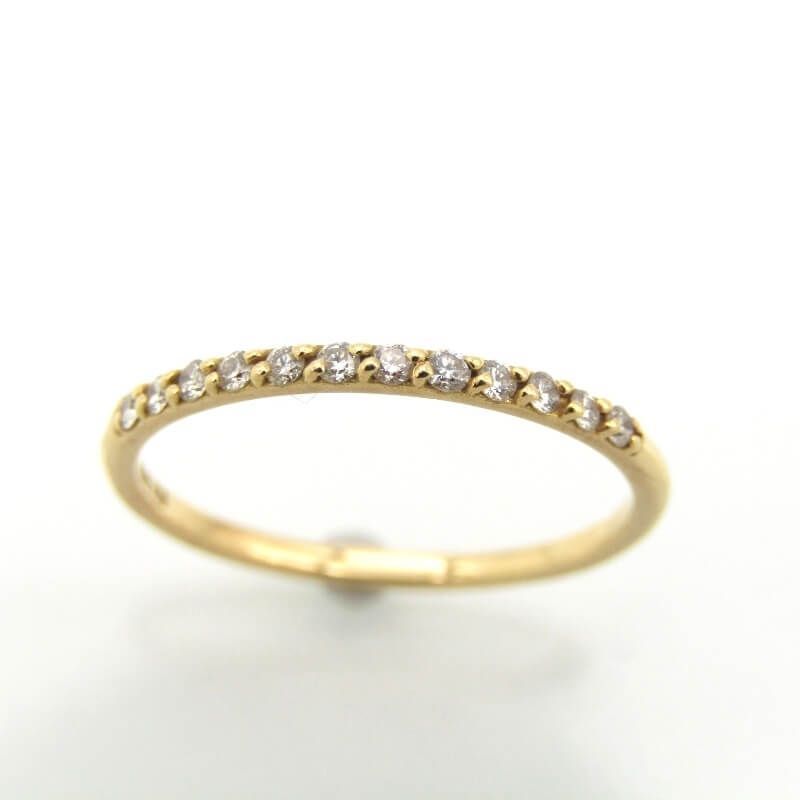 AHKAH アーカー/ahkah K18YG ダイヤモンド リング 0.10ct BB