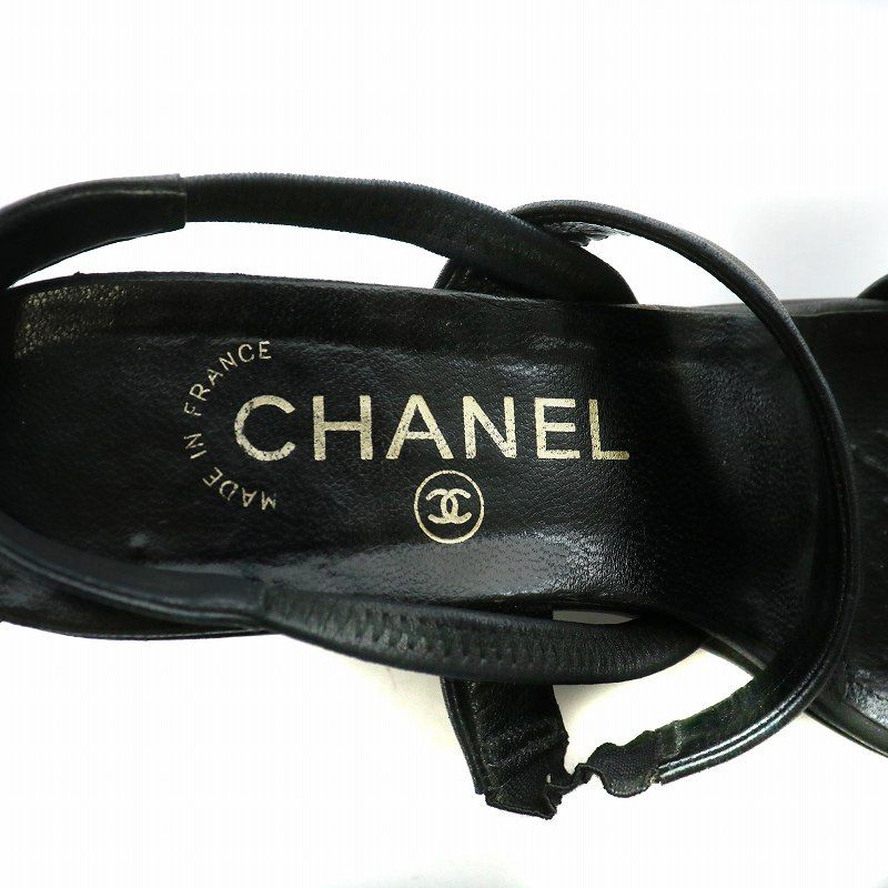 CHANEL オープントゥ ウェッジソール CHANEL オープントゥ ウェッジソール