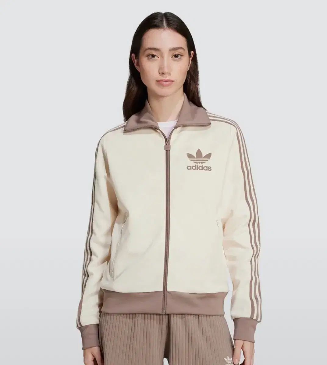 adidas アディダス BECKENBAUER ベッケンバウアー トラックトップス ワンダーホワイト トレース 茶色 xs サイズ