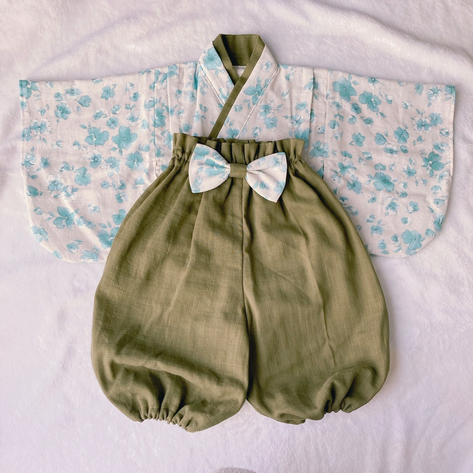 もえのすけベビー袴80〜90サイズ感ハンドメイド