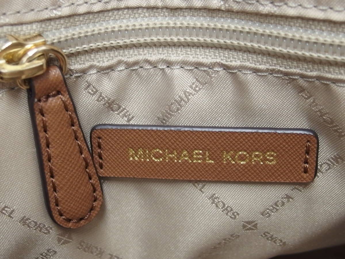 極美品☆MICHAEL KORS マイケルコース MK柄 レザー PVC 2WAY