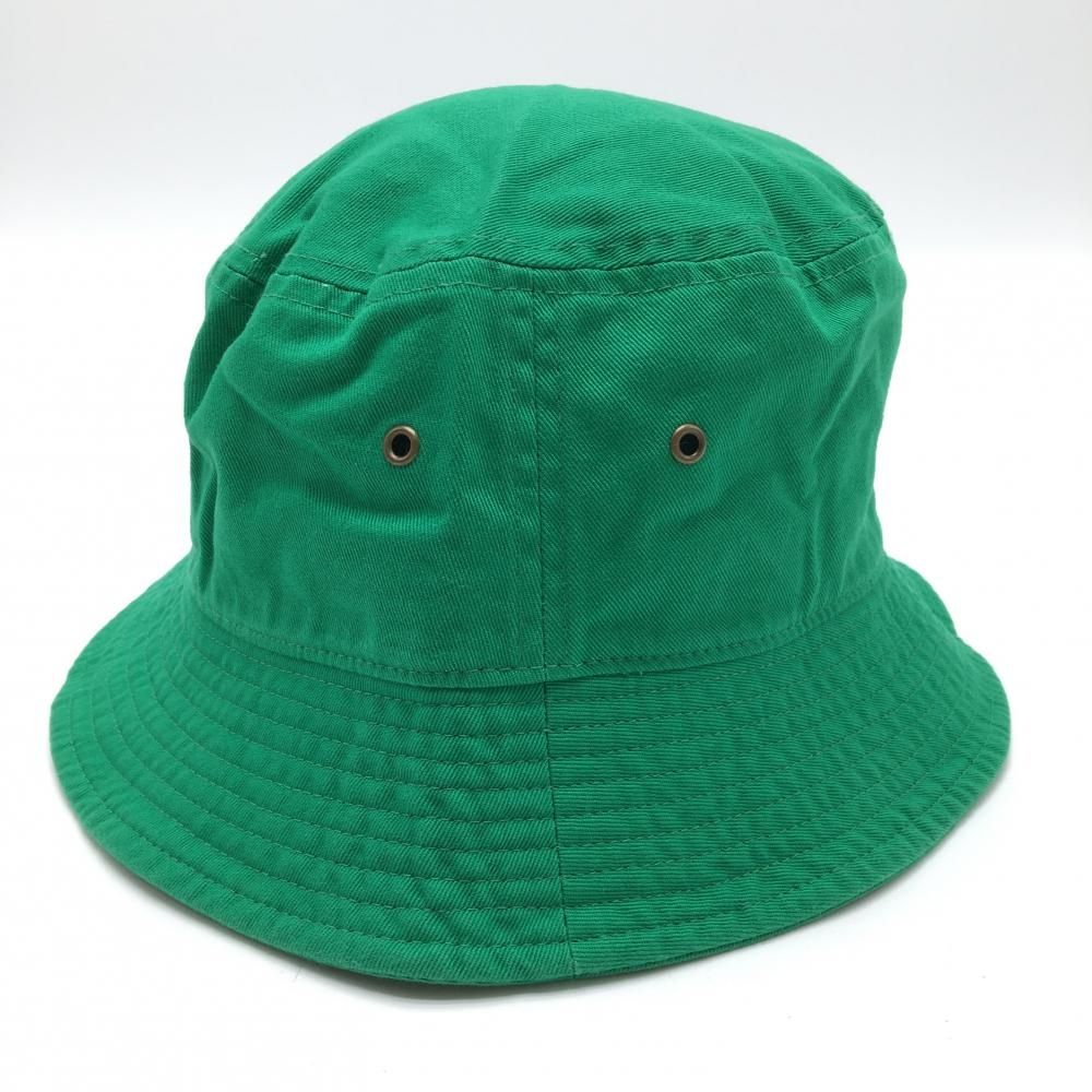 超美品】ゴルフィッカーズ バケットハット グリーン×レッド ロゴ