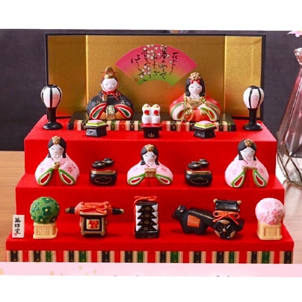 雛人形セット ケース付き 値引しました ひな人形セット ガラスケース付き 値引しました ひな人形