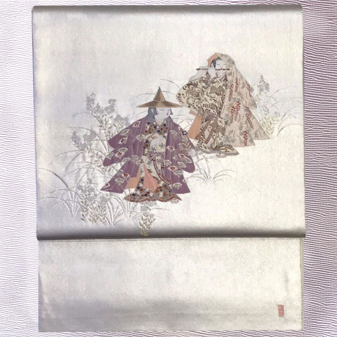 専用帯1605 ●加賀友禅の巨匠 初代 由水十久 高級 正絹 落款 袋帯 新品 加賀友禅巨匠 初代 由水十久 飛翔 卓布 - メルカリ