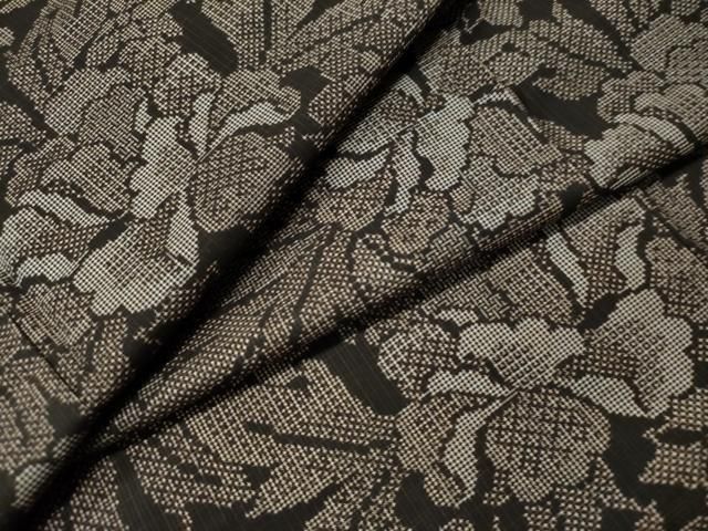 平和屋着物●本場大島紬　7マルキ　草花文　正絹　逸品　CAAU1963yc 平和屋着物○本場大島紬 7マルキ 草花文 正絹 逸品 CAAU1963yc - メルカリ