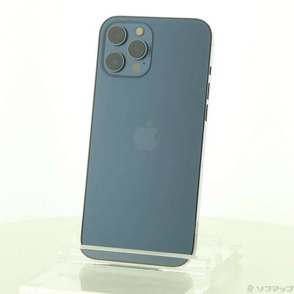 中古品〕 iPhone12 Pro Max 128GB パシフィックブルー MGCX3J／A SIM
