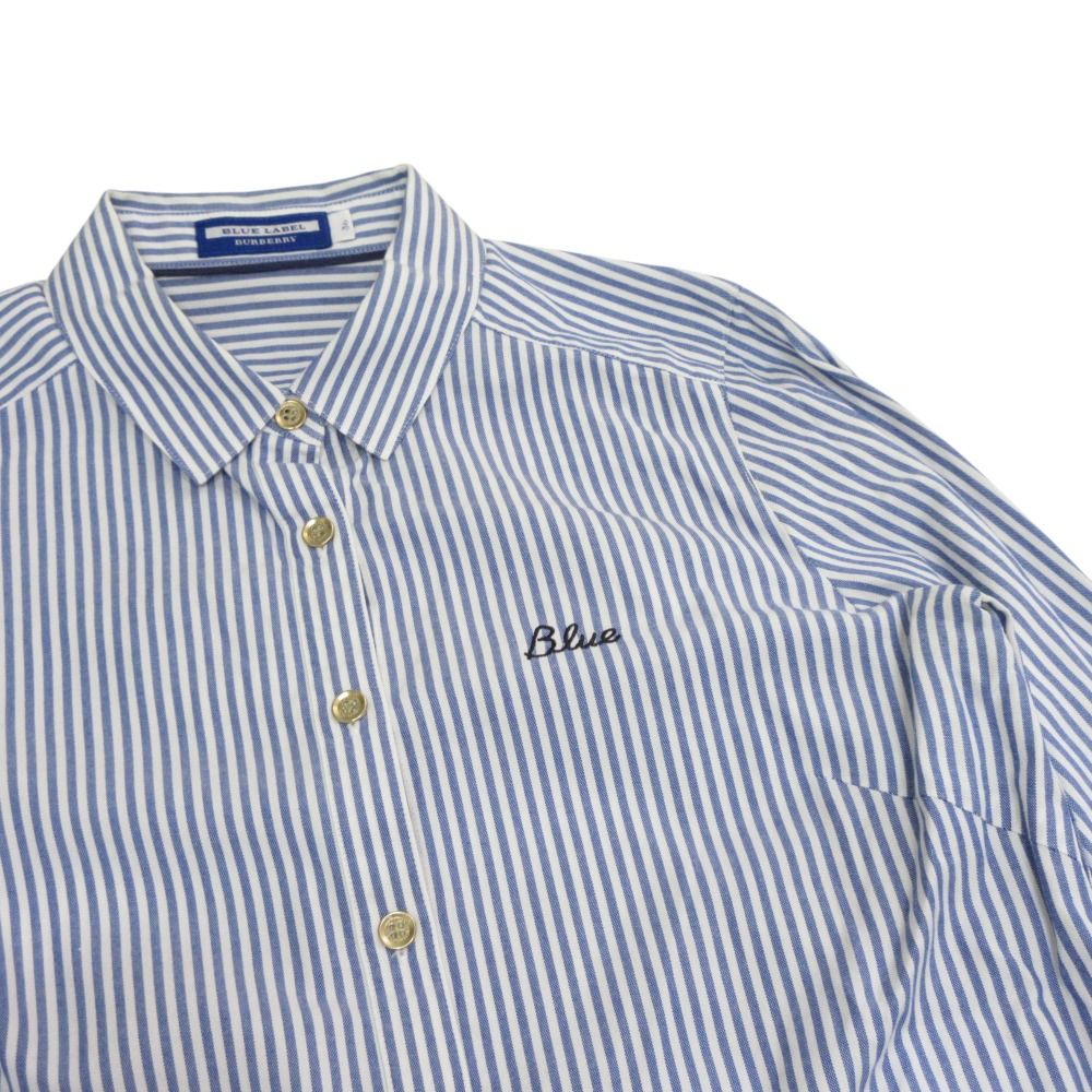 中古美品　Burberry Blue label 美品 BURBERRY BLUE LABEL バーバリーブルーレーベル ストライプ