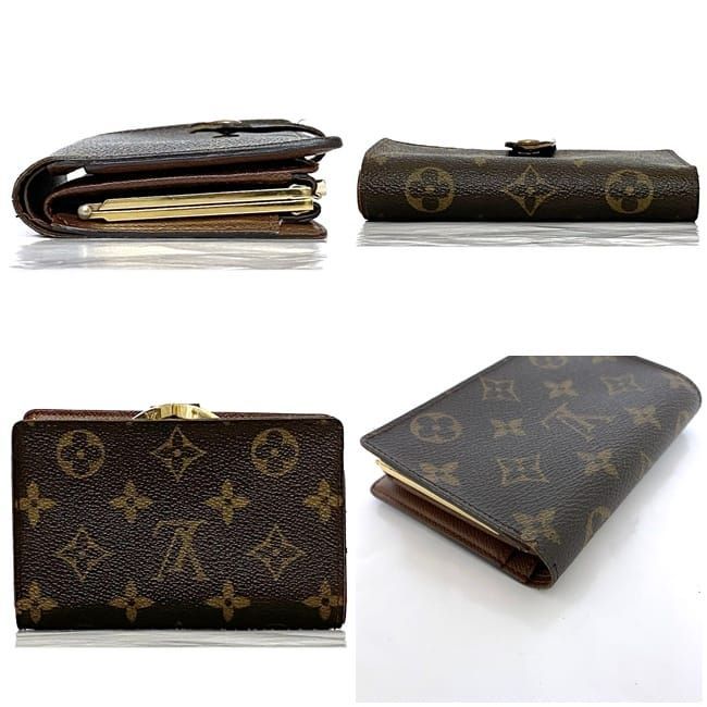 ルイ ヴィトン 二つ折り 財布 ポルトフォイユ ヴィエノワ ブラウン