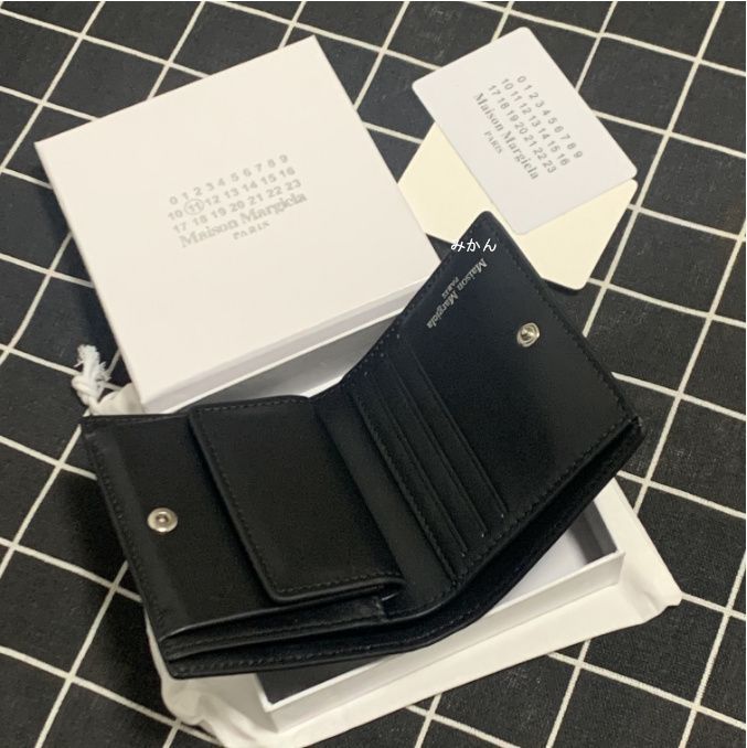 新品未使用】Maison Margiela メゾン マルジェラ 2つ折り財布 黒 
