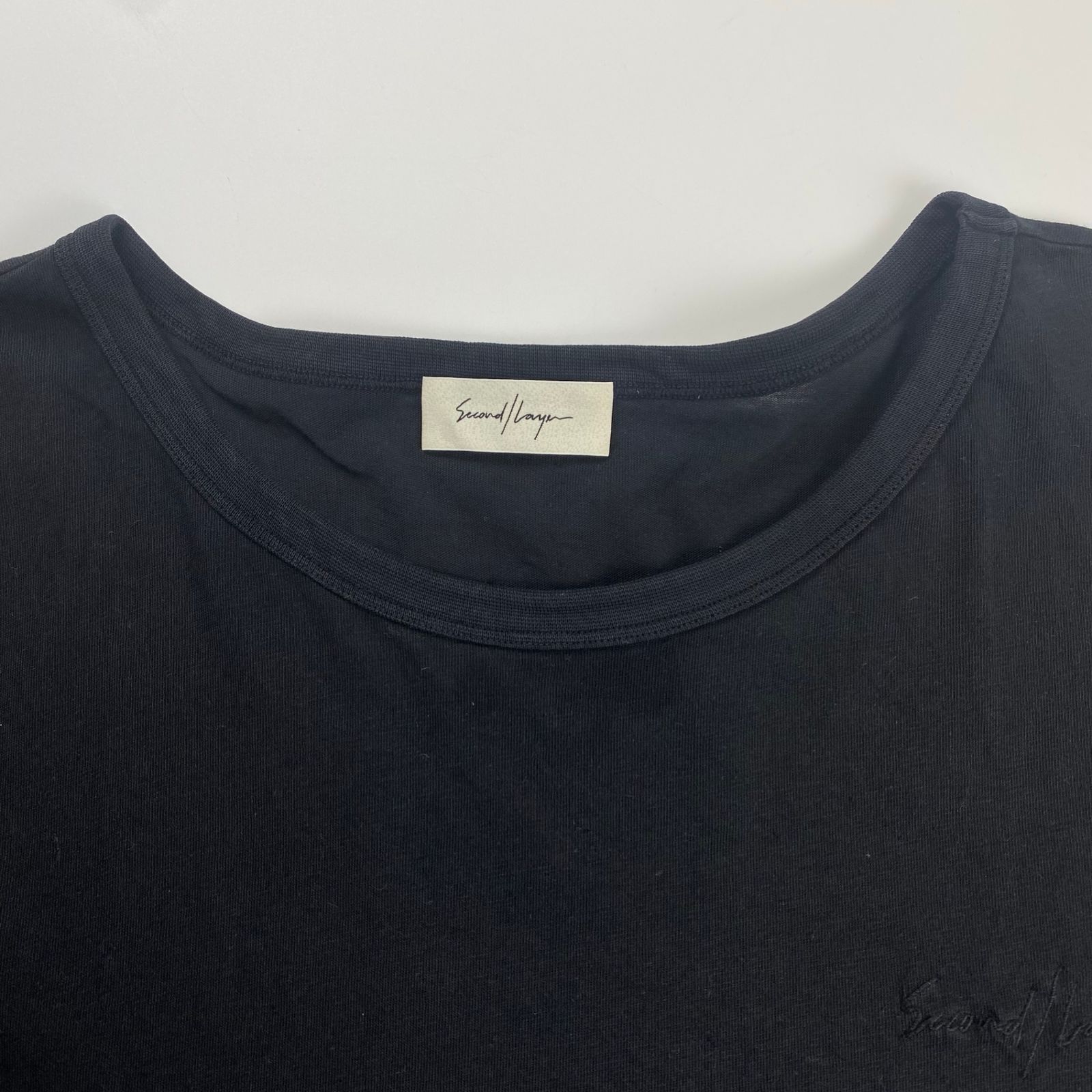 Second Layer セカンドレイヤー / CORE MINI TEE 刺繍ロゴ Tシャツ