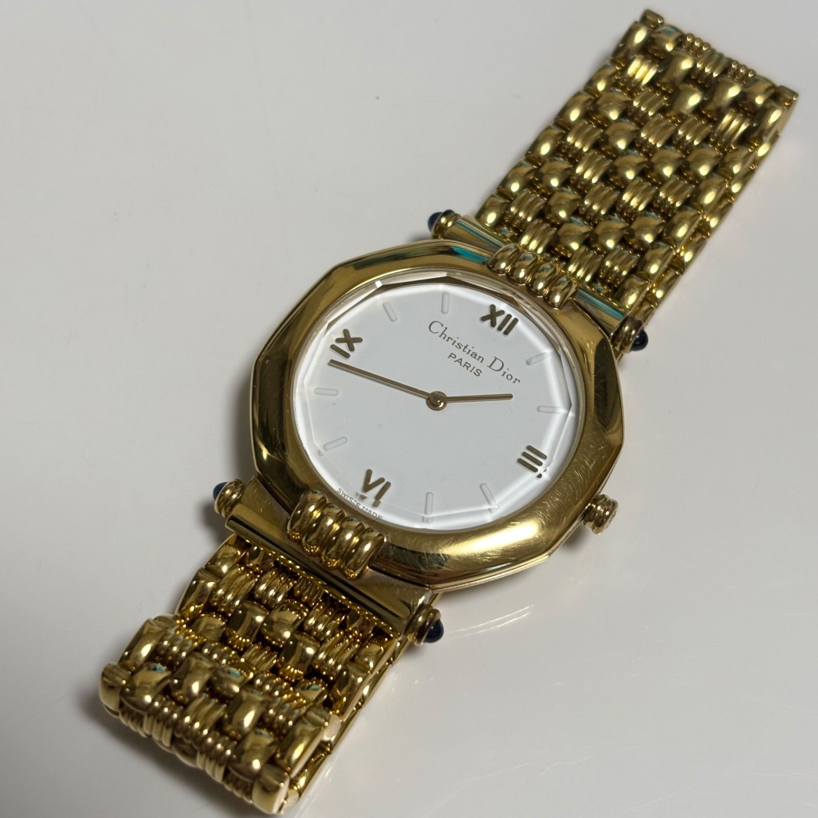 【希少】Christian Dior ディオール 腕時計 ゴールド レクタン 希少】Christian Dior ディオール 腕時計 ゴールド レクタン