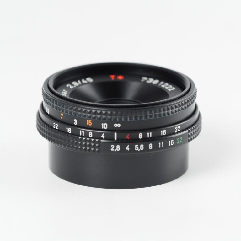 CONTAX Carl Zeiss TessarT 45mm F2.8 C Yマウント パンケーキ MMJ