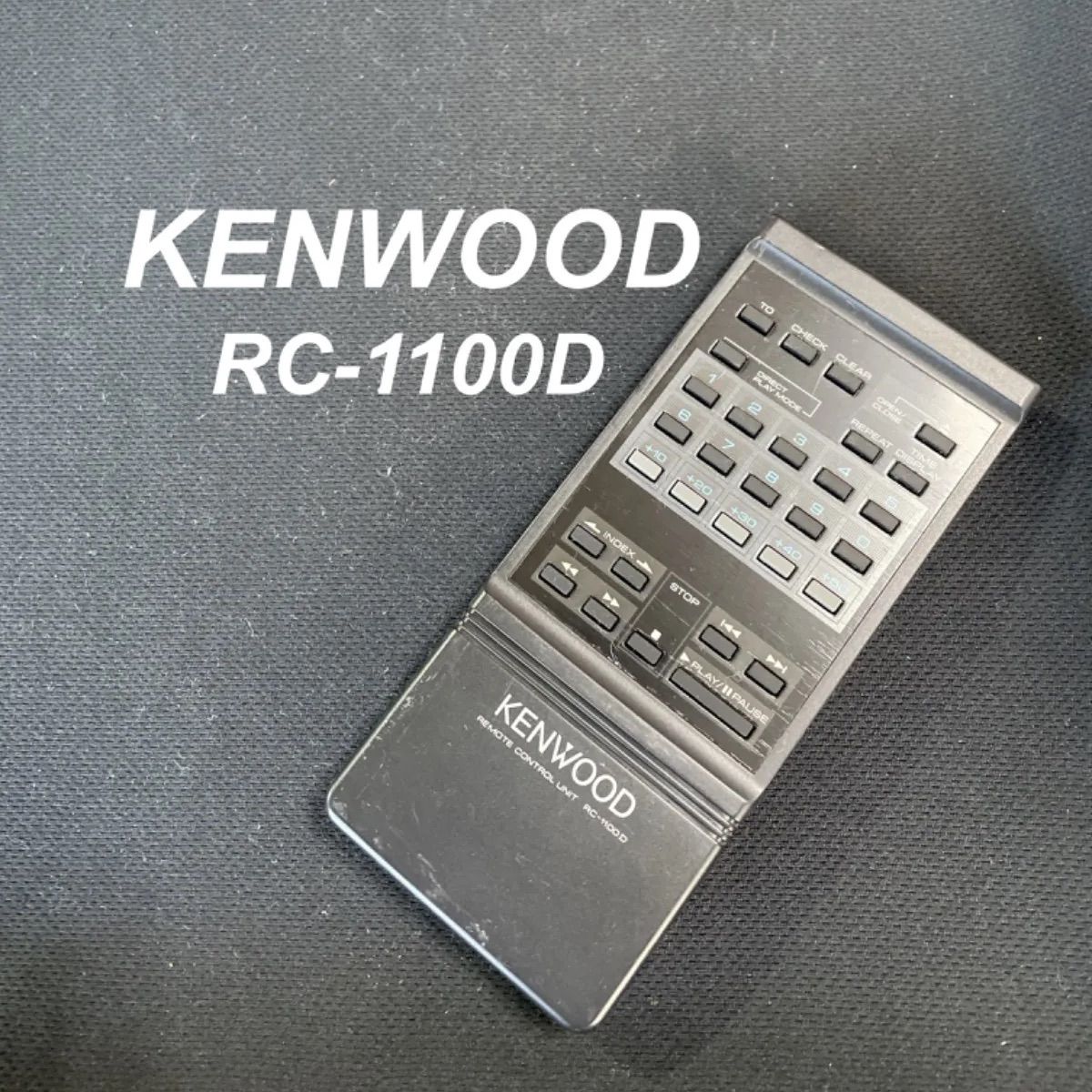 【てっちゃん】KENWOOD 動作確認OK リモコン＆カートリッジ付 美品 ケンウッド KENWOOD RC-1100D リモコン オーディオ 液晶 赤外線