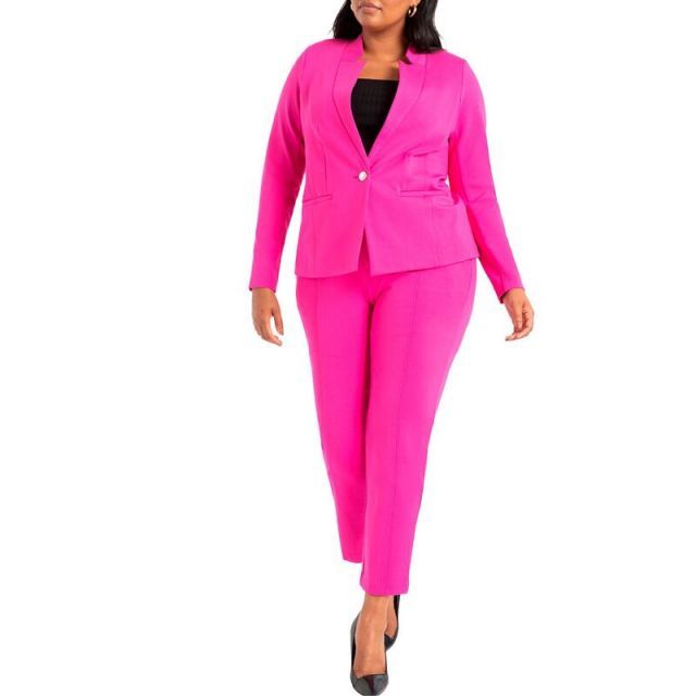 【送料無料】 エロクイ レディース カジュアルパンツ ボトムス Eloquii Women's Plus Size The Ultimate Stretch Work Pant Berry