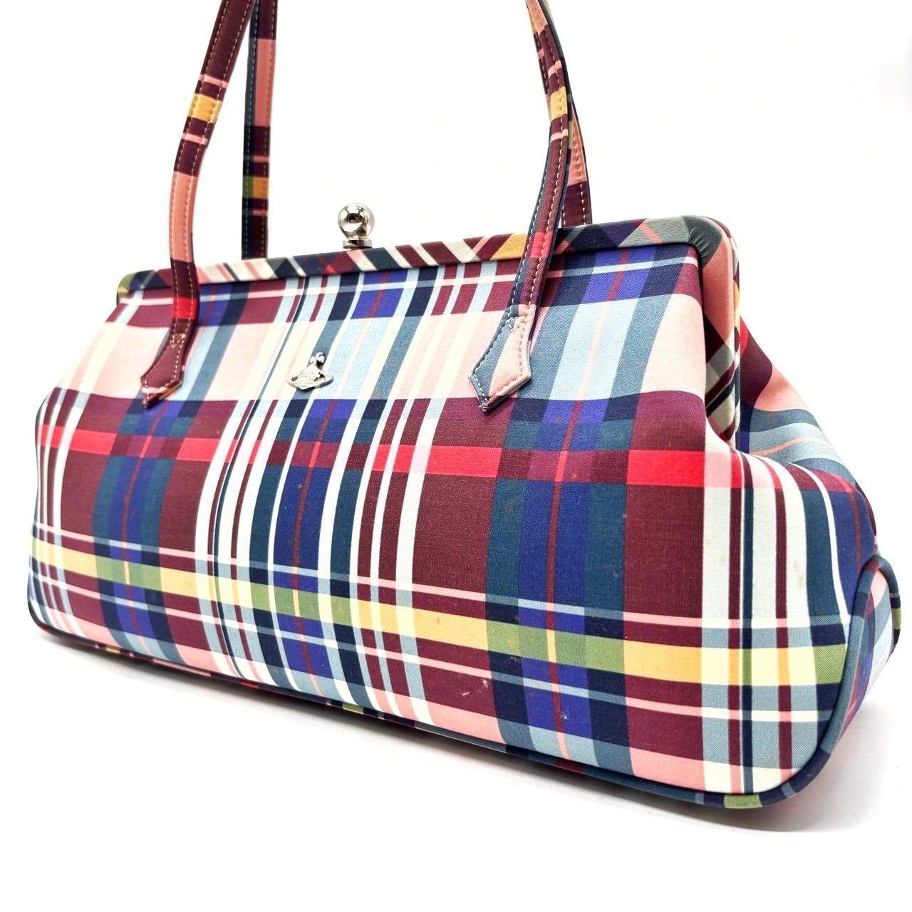 希少　ヴィヴィアン　バック　90s 総柄 VivienneWestwood ヴィヴィアン ウエストウッド Vivienne Westwood ハンドバッグ