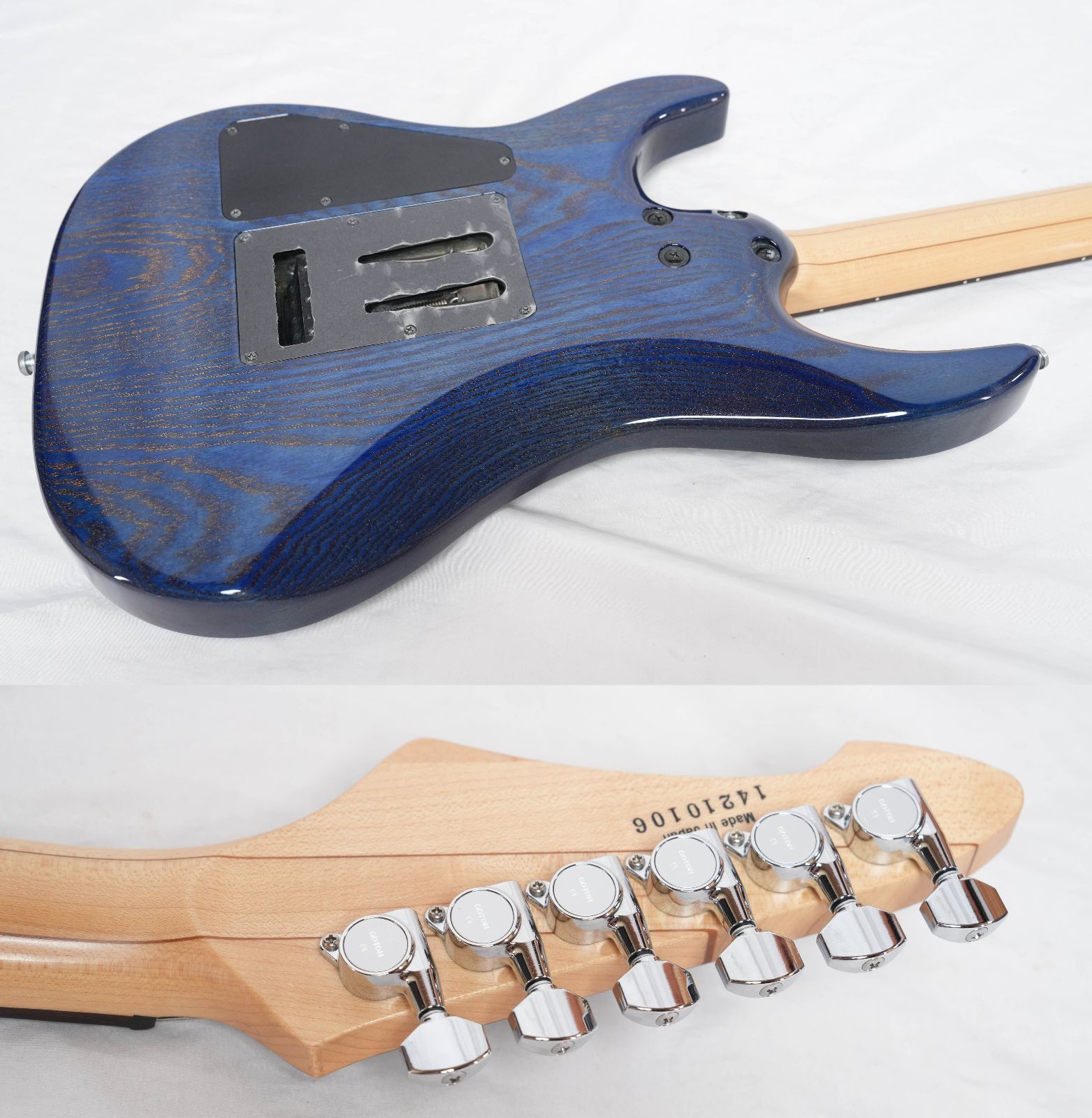 ☆Aria Pro II☆MAC-LUX BLGL(Blue/Gold Stained) 日本製 Ashボディ 美