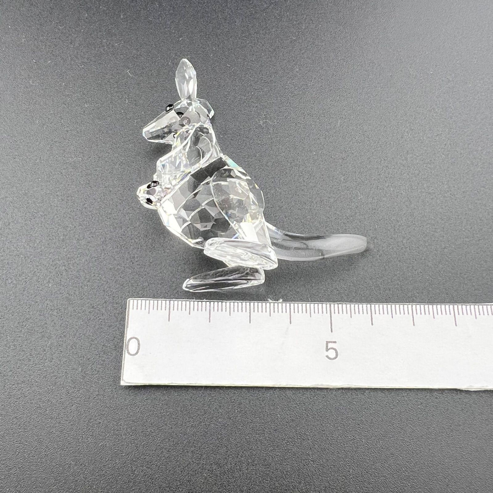 SWAROVSKI スワロフスキー 置物 動物シリーズ カンガルー 親子