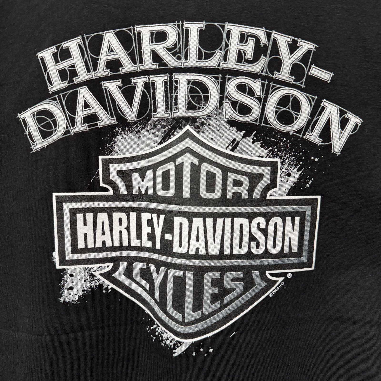 9*9様 お*ん様 BMDZ ロゴ Tシャツ 長袖 古着 黒 ハーレー ダビッド 9*9