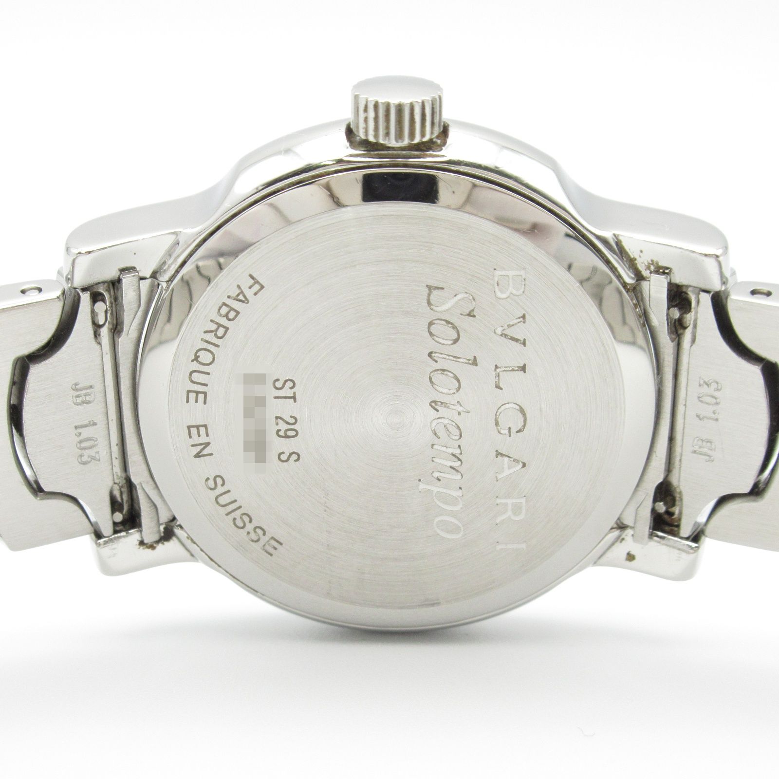 ブルガリ BVLGARI 腕時計 ソロテンポ ブラック ステンレス
