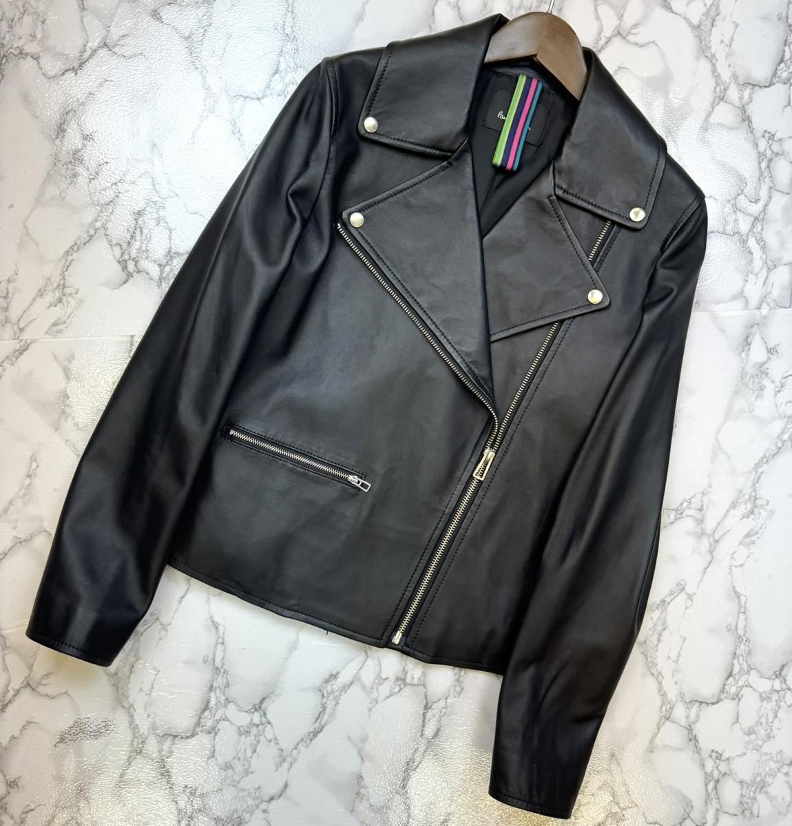 【美品】ポール　スミス　羊革　レザー　ライダース　ジャケット　レディース 楽天市場】【中古】 Paul Smith （ポールスミス） ダブル