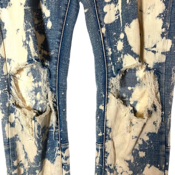mnmlミニマルブリーチ加工　ダメージ加工ジーンズ　サイズ30 mnmlミニマルブリーチ加工 ダメージ加工ジーンズ サイズ30