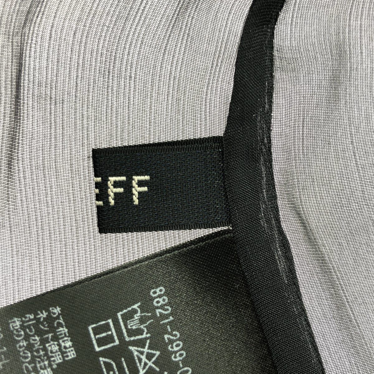 LOEFF◆長袖カットソー/--/ポリエステル/BLK/8821-299-0075// LOEFF ロエフ CFN T-SHIRT ロングスリーブシフォンTシャツ 8821