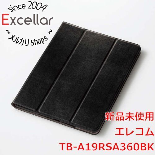 [bn:17] ELECOM　iPad 10.2インチ 2020/2019年モデル用 フラップケース　TB-A19RSA360BK　ブラック