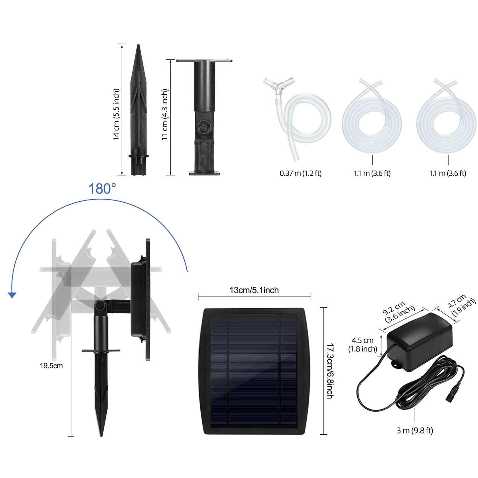 特価商品】ZHHMl エアポンプ ソーラー 太陽光充電式エアポンプ エアー