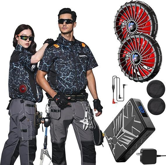 新品】ファンバッテリーセット 42V 作業服用 デュアル電圧駆動モード