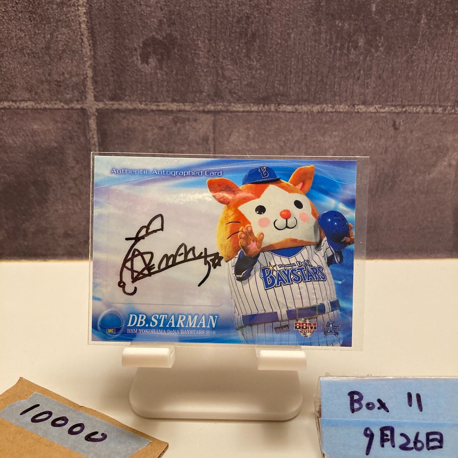 2016 BBM DB.スターマン 19|60 直筆サインカード 横浜DeNAベイスターズ Mascot カード