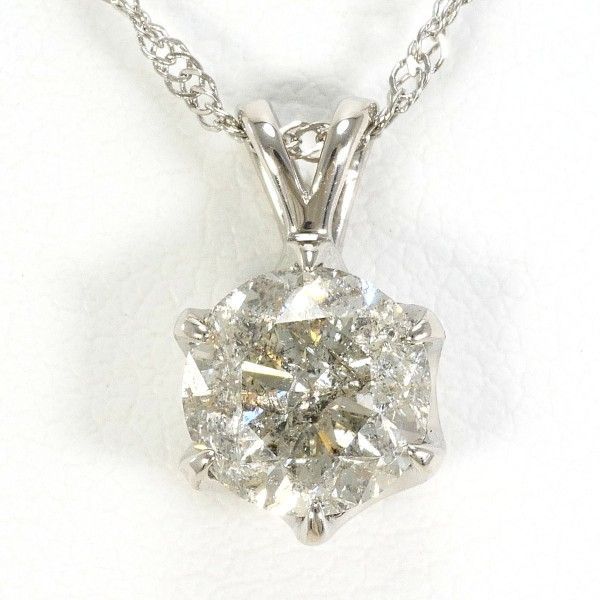 PT999 ネックレス necklace ダイヤ 1.5 鑑別書 総重量約3.g 約41cm