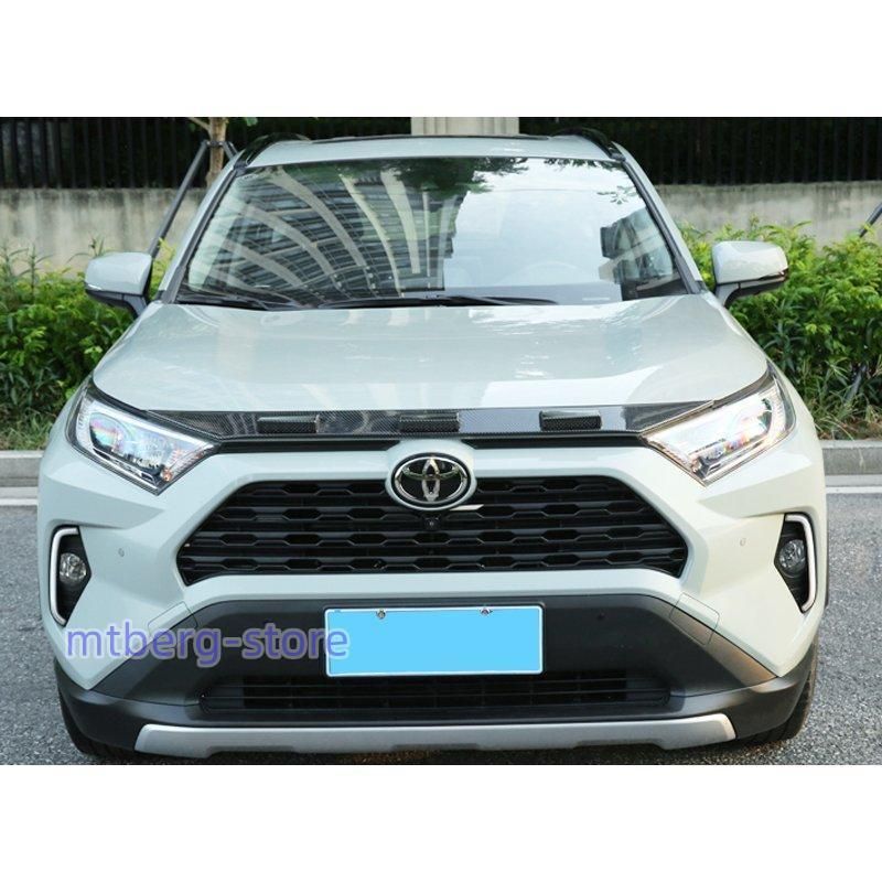 新型rav4 50系 ニュー RAV4 カスタム パーツ アクセサリー rav4 ボンネットガーニッシュ フロントガーニッシュ FV045 - メルカリ