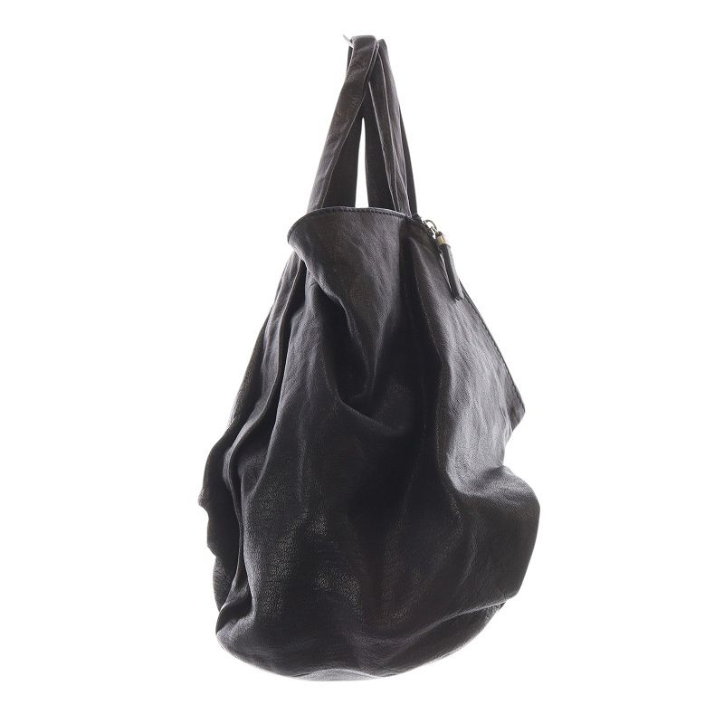 ジルサンダー JIL SANDER ラフシモンズ期 メタル黒タグ レザー