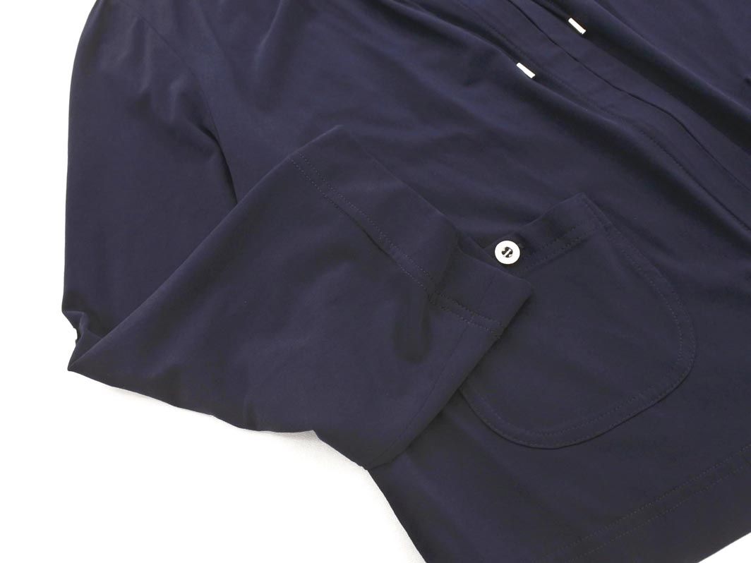 Courreges クレージュ ノーカラー ジャケット size38/紺