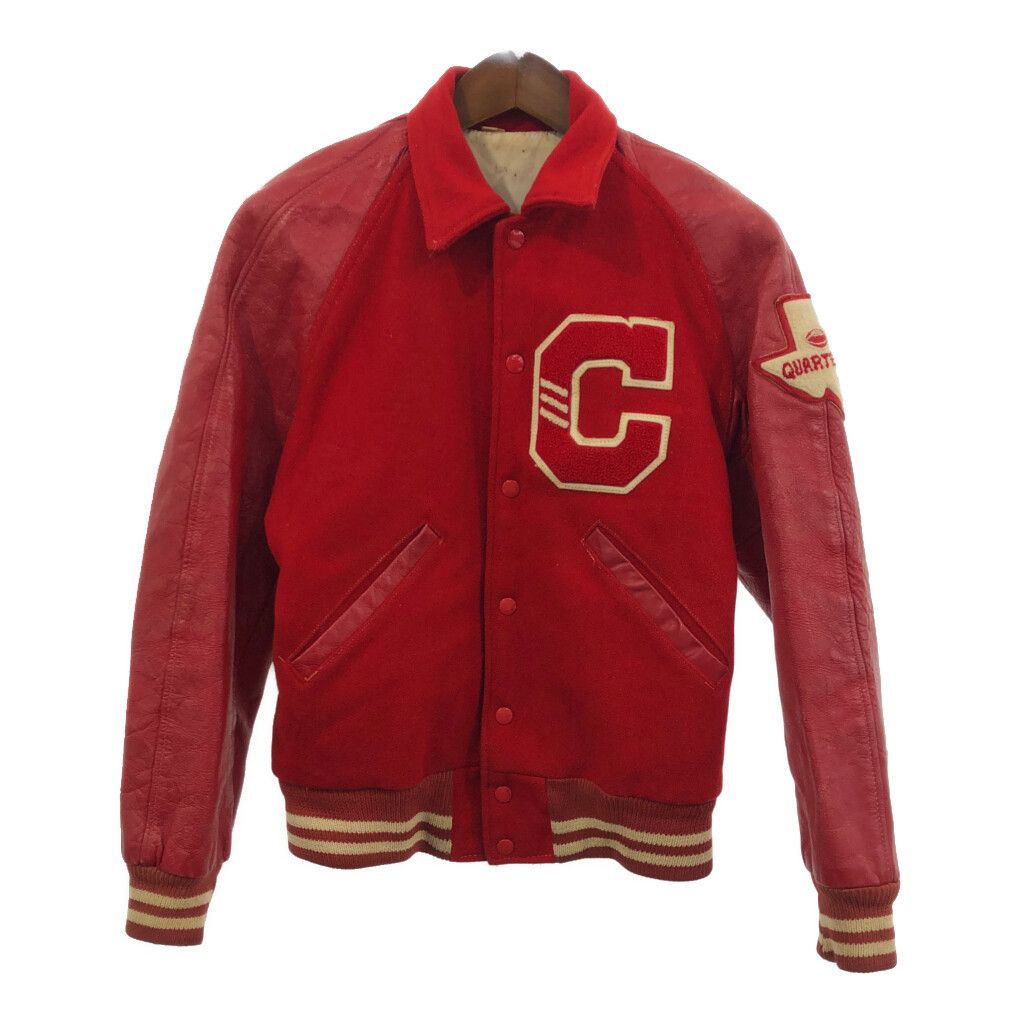 60年代 ATHLETIC SUPPLY ウール レザー スタジアムジャケット 
