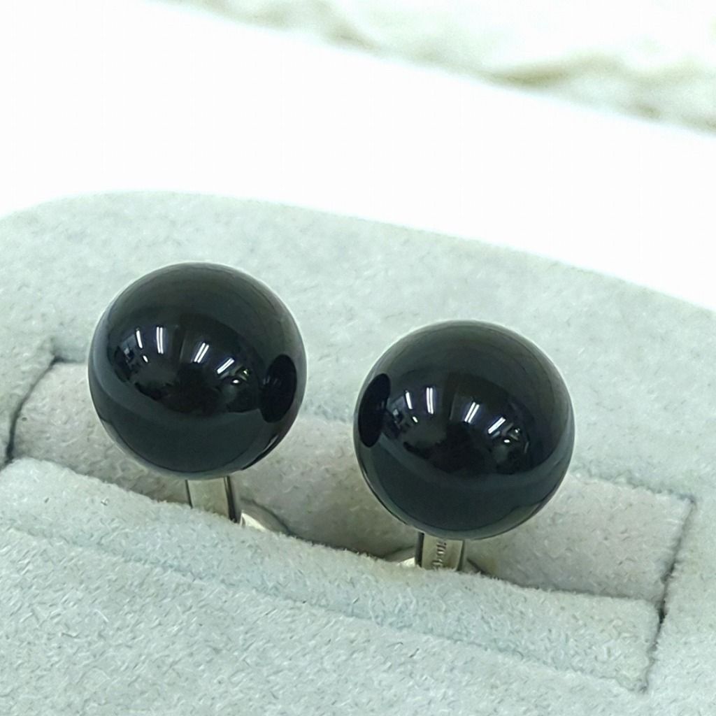 Tiffany ティファニー SV925 オニキス カフス ヴィンテージ