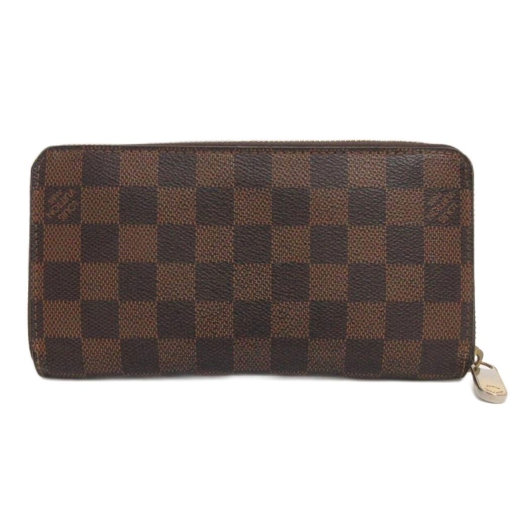ルイヴィトン LOUIS VUITTON N 60015 ダミエ ジッピー ウォレット ラウンドファスナー 長財布 ブラウン