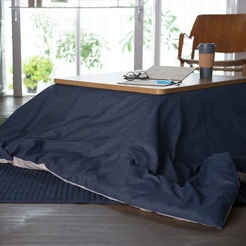 新着商品 Fab the Home こたつ布団カバー ライトデニム 200x240cm 長方形 ネイビー FH183855-310